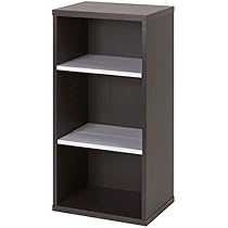 【完成品】大容量・本棚/リビング収納/ブックシェルフ Amazon｜コミックシェルフ 幅39cm 高さ79cm コミディス 前後棚